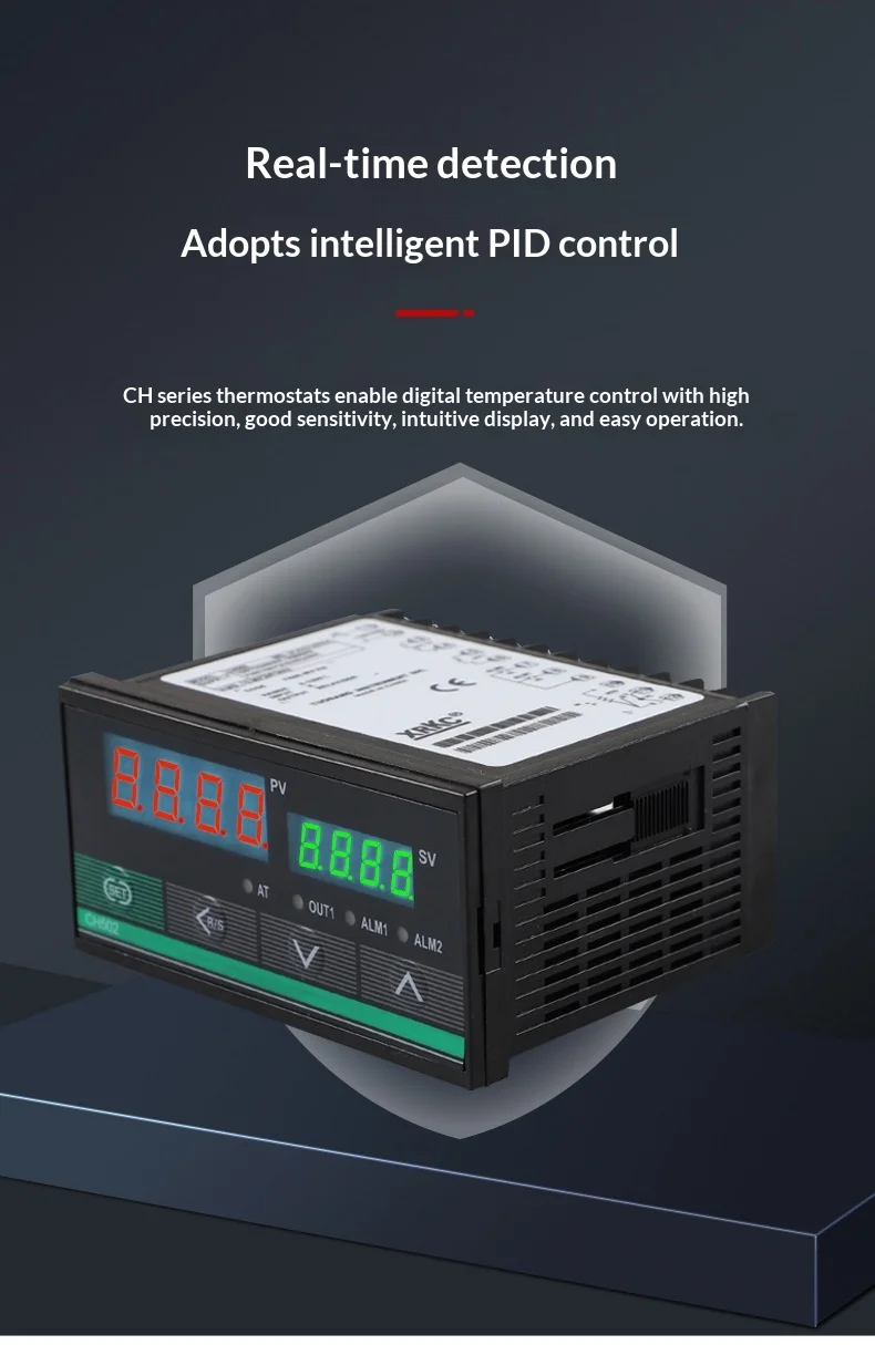 XRKC Smart Temperature Controller CH102/402/502/702/902 96x48mm Digital PID Thermostat OEM/ODM Customizable 0.1C Resolution Data