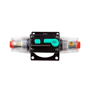 30A 40A 50A 60A 70A 80A Car Audio Reset 4/8AWG Conversion Ring Circuit Breaker Fuse Holder Protection Stereo