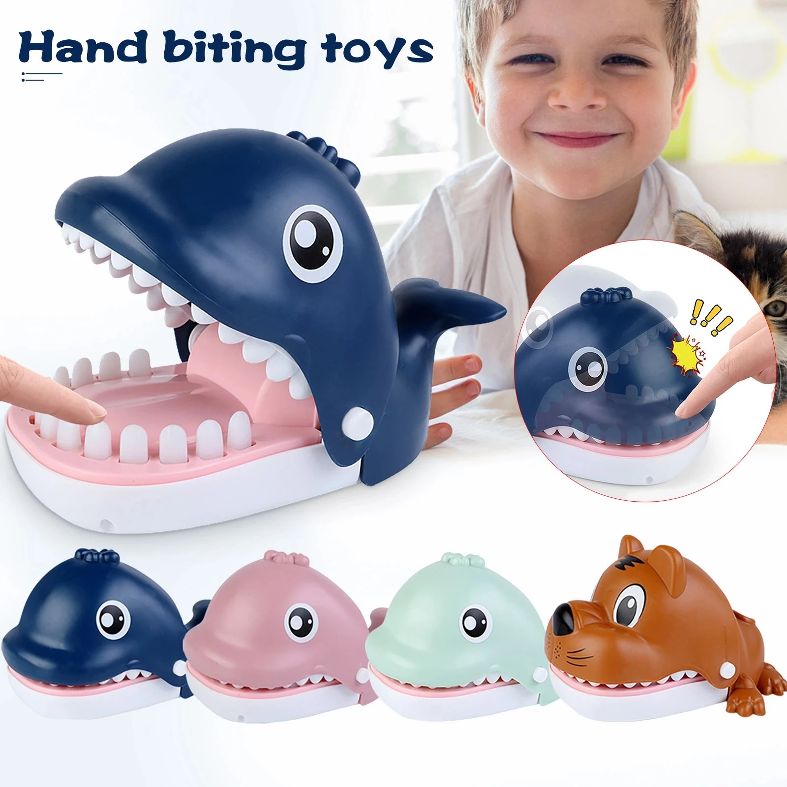 Kids Boy Child Crocodile Shark Mouth Dentist Bite Finger Game Playing Toy Funny 