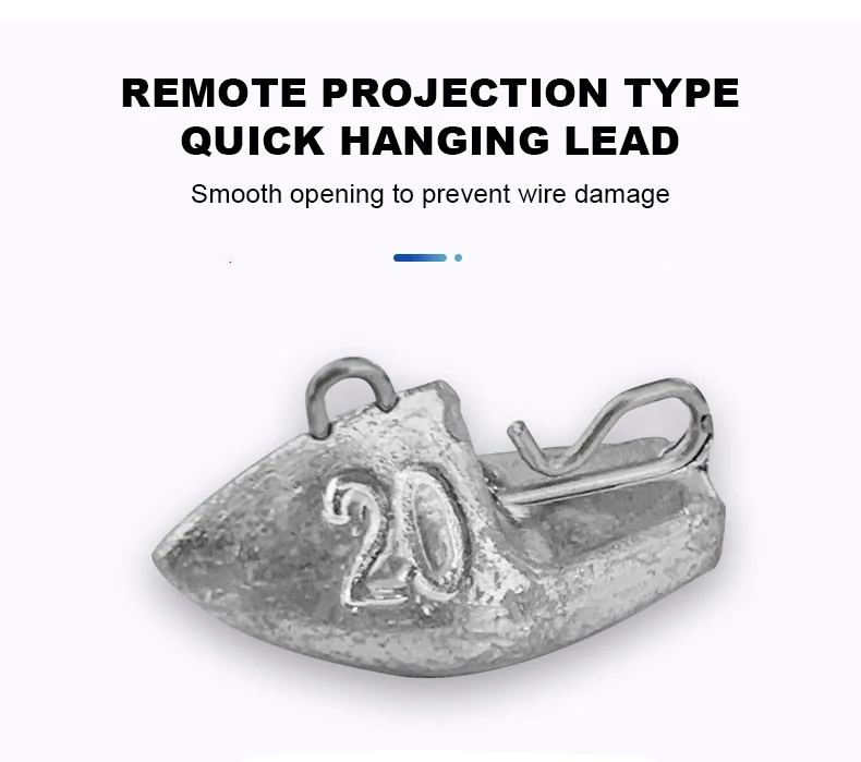 New Fishing Lead Sinkers Boat Jig Head 6g 10g 13g 20g China Wholesale