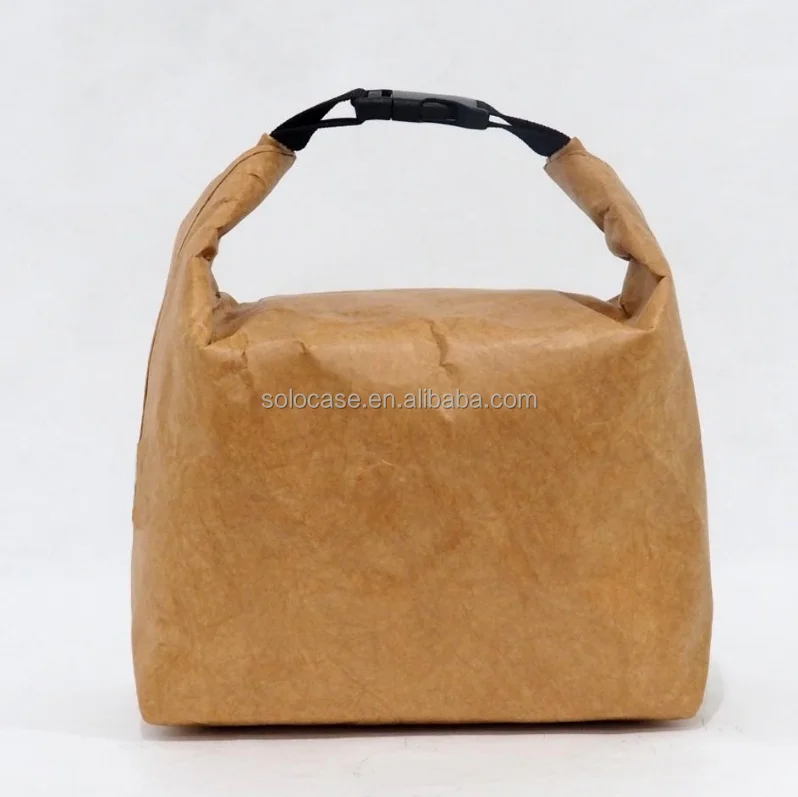 Rolled Top Brown Paper Lunch Case