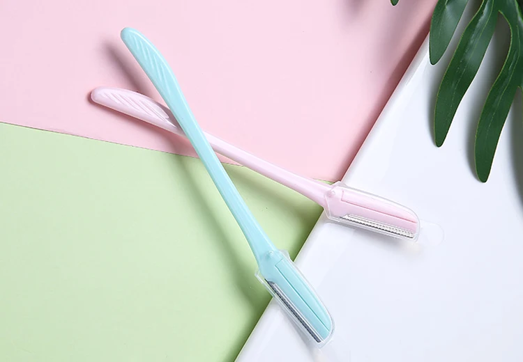 Cosmetic Makeup Facial Hair Remover Trimmer Eyebrow shaver Plastic Mini Eyebrow Razor.jpg