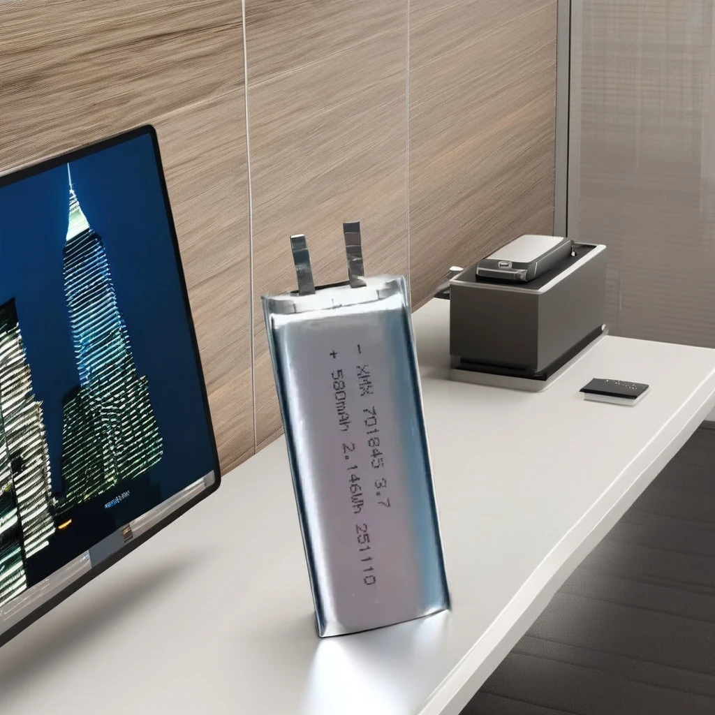 Rechargeable Polymer Li-ion 701845 3.7V 580mAh LiPo Battery Pack in Stock Guangdong China H616a1ad254b241b098e8ca43b6f9c41bR