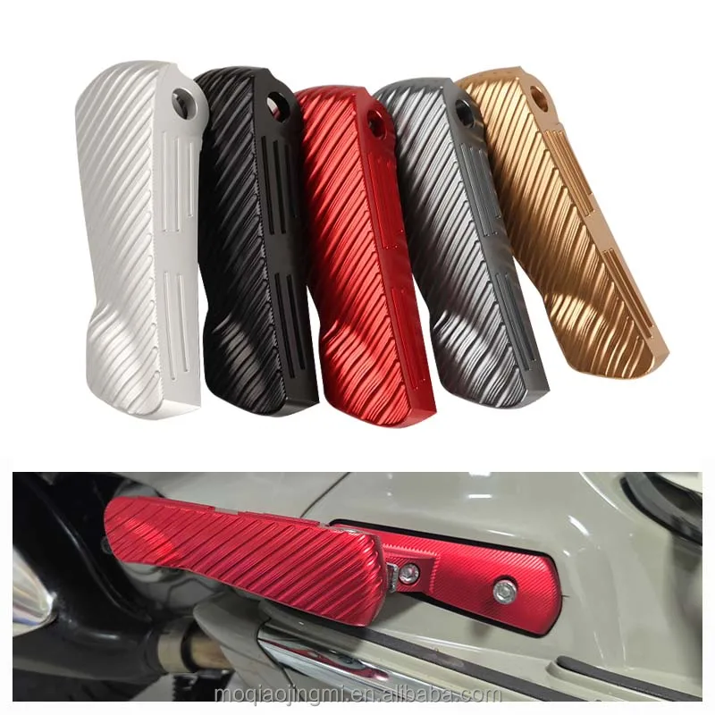 Repose-pieds Arrière Pliants Pour Vespa GTV125/250/300 - Aluminium CNC, Confort Conduite