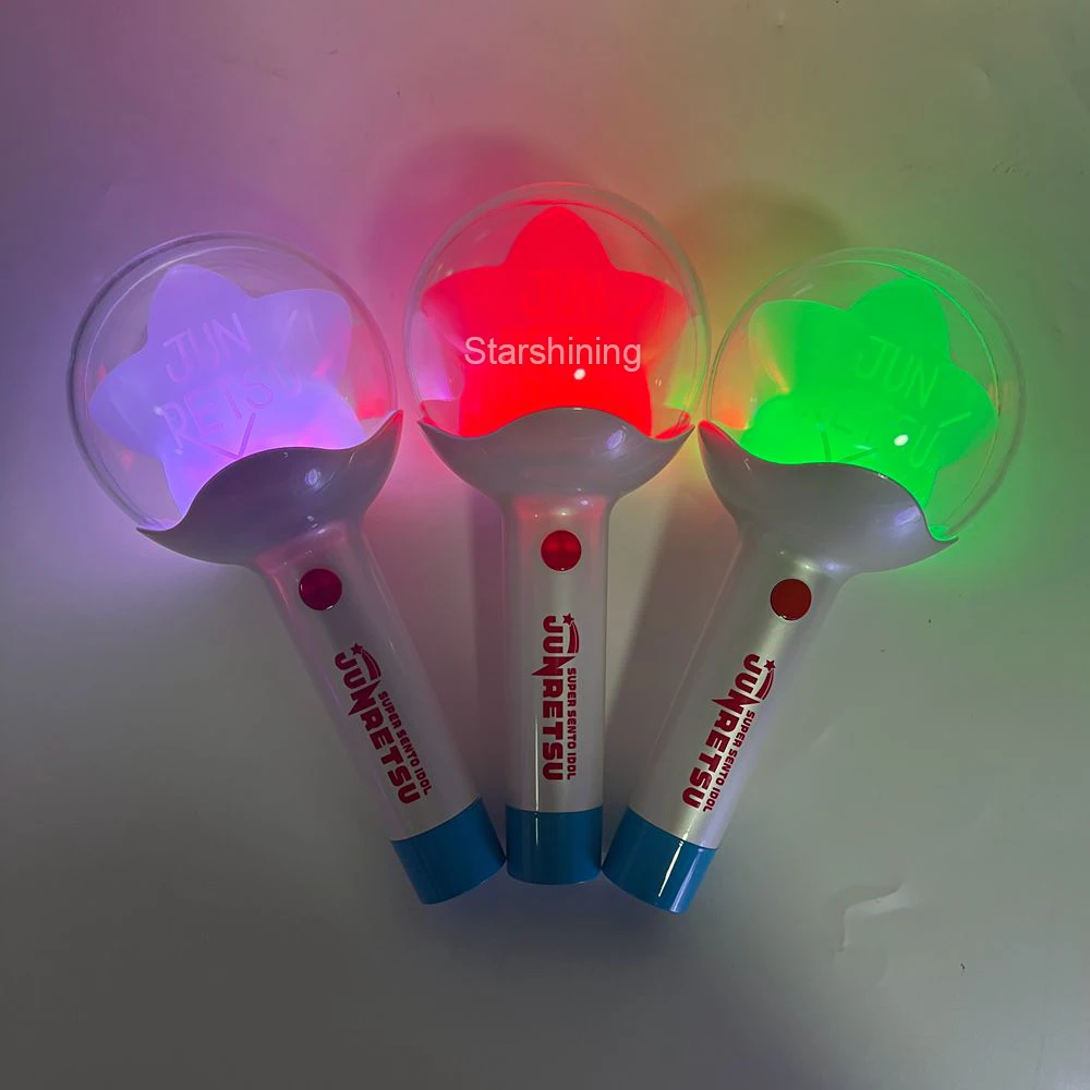 Factory ODM OEM Custom LOGO Colorful LED Light Stick Fans Glow Wand Baton Lightstick Pen Light for Concert Events