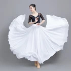 Belly Dance Chiffon Womens Solid 720 Degree Pendulum Skirt Gypsy Long Skirts Dancer Practice Wear Skirt