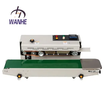 FR-800 Automatic Continuous Band Food Plastic Paper Bag Heat Seal Sealer Bag Sealing Machine Plastic Bags