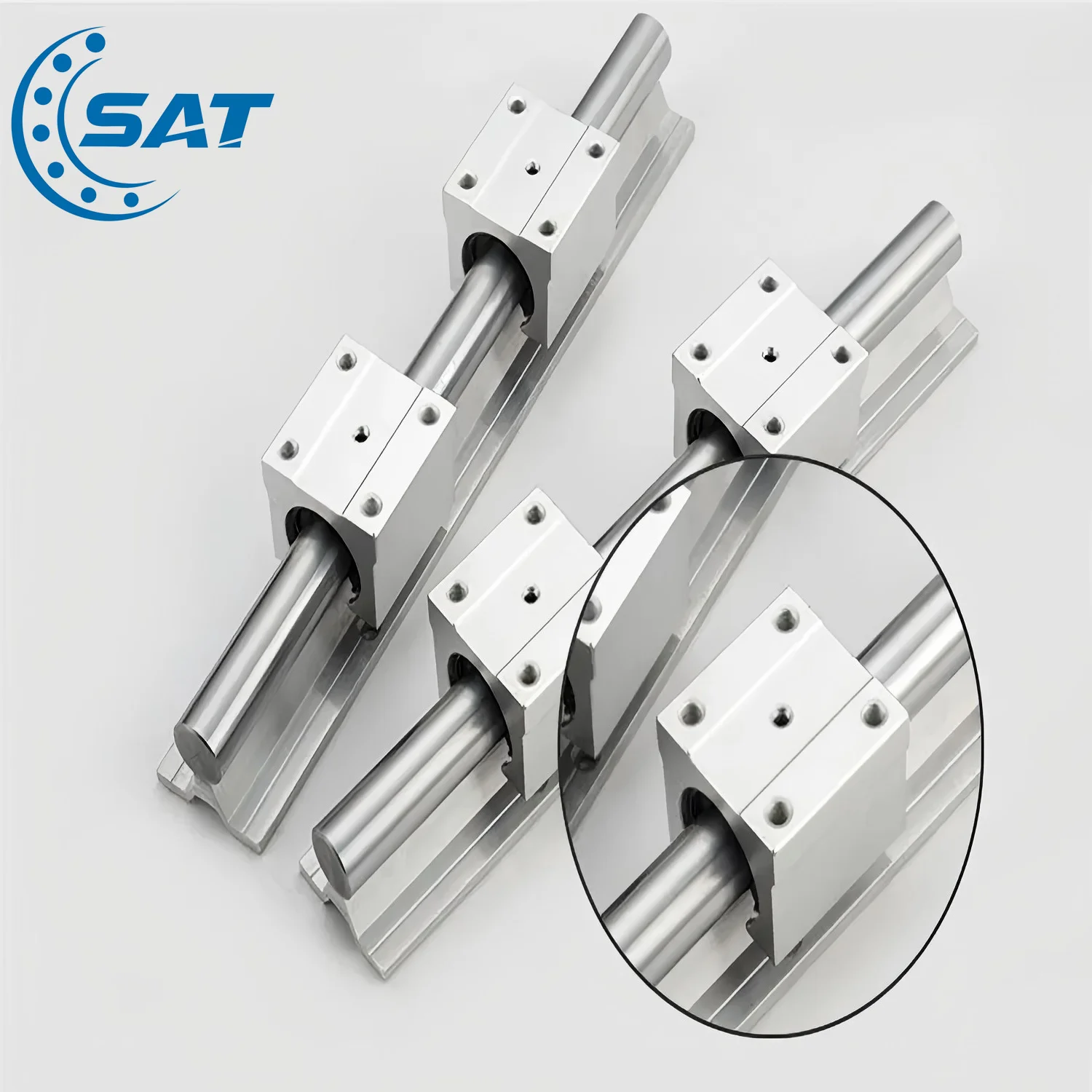 Sliding Guide Rails Locking TBR25 TBR30 Aluminum Linear Sliding Guide Rail 500mm 800mm Length ...