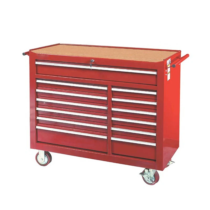 China Factory Super Wide 13 Drawers Auto Repair Workshop Garage Storage Metal Tool Cabinet on Wheels