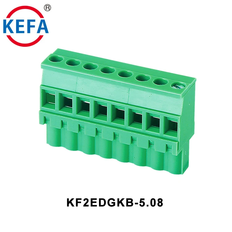 KF2EDGK-5.0 5.0mmピッチプラスチック中国供給パネルマウント着脱可能端子台メスおよびオス