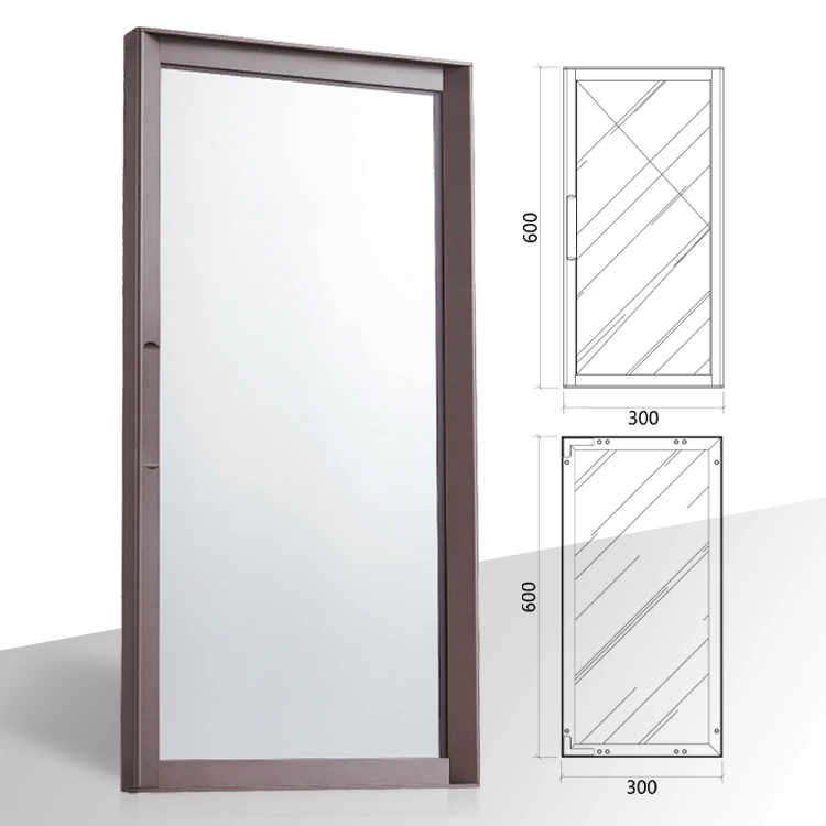 6063 T5 T6 Anodized Powder Coated Aluminum Profiles Modern Minimalist Luxury Modular Custom Metal Frames for Wardrobe Door