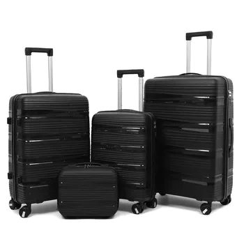 Hot Sale Wholesale Price travel suitcase Big Capacity Durable luggage bag Custom Logo set of 4 travel suitcase