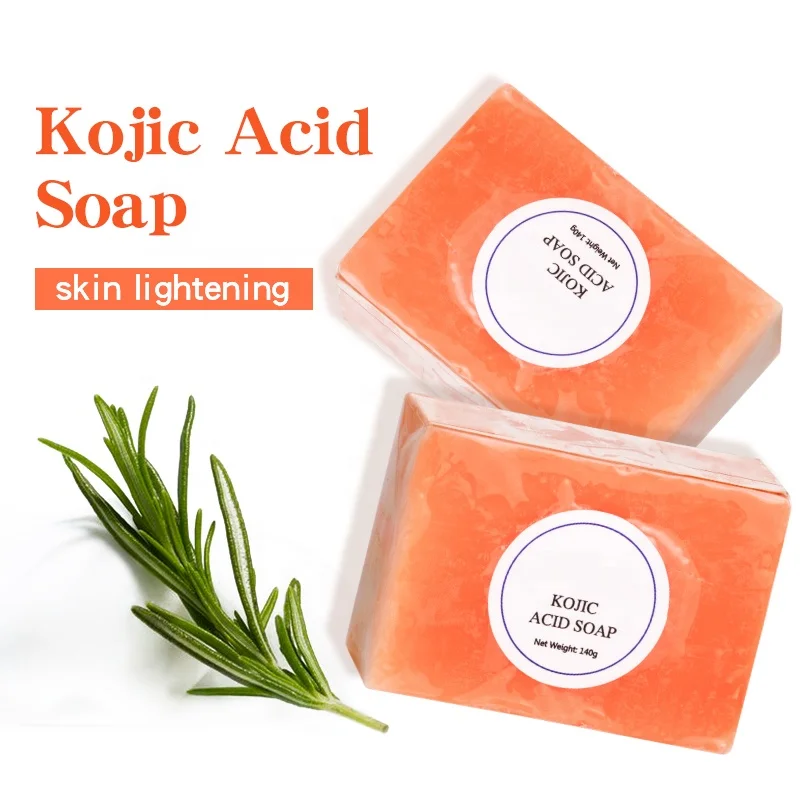 Fast delivery Wholesale 140g Natural Organic Bath Toilet Soap Body Whitening Handmade Kojic Acid Face Soap