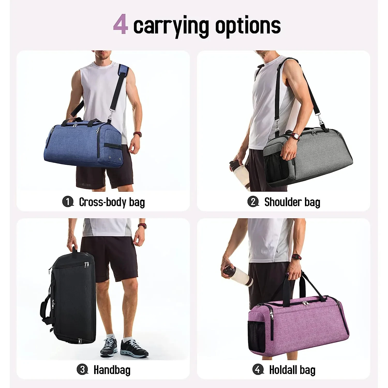 Quality Sublimation Multi Color Nylon Waterproof Martial Art Gear Equipment Kick Boxing Bag & Holdall Travel Duffel Bag