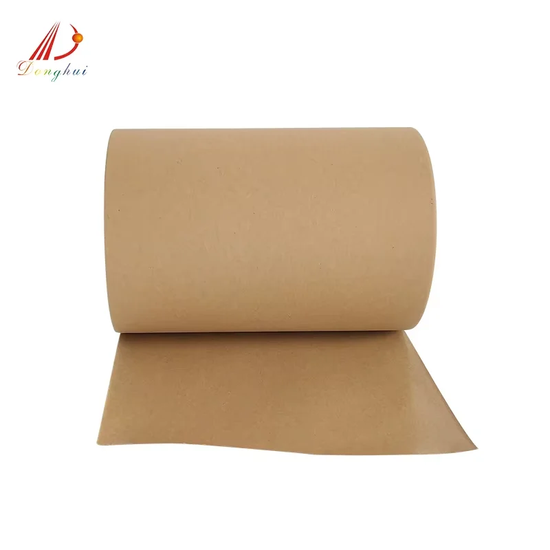 Free Sample Roll Coated Single Sided Gift Packaging White Brown Kraft Silicone Release Liner Paper
