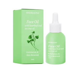 OEM Heartleaf Face Face Oil Tea Tree Centella Asiatica Oil Deep Moisturizing Brightening Soothing Redness Reduction Facial Oil