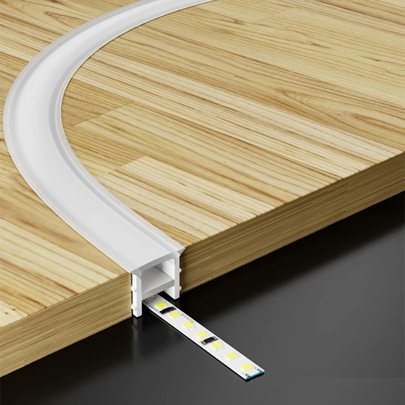 No Drill Required Flexible LED Strip Light with Easy Installation Ceiling Edge Linear Silicone Sleeve Profile Light