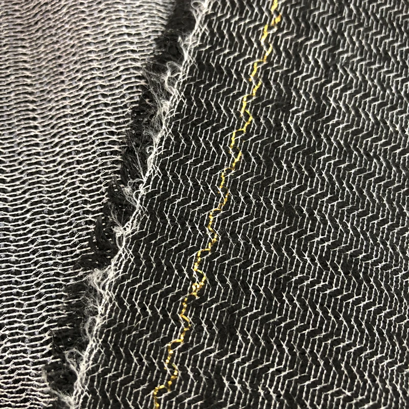 Polyester Viscose Adhesive Warp Knitted Weft Inserted Fabric Fusible Napping Woven Interlining for Garment