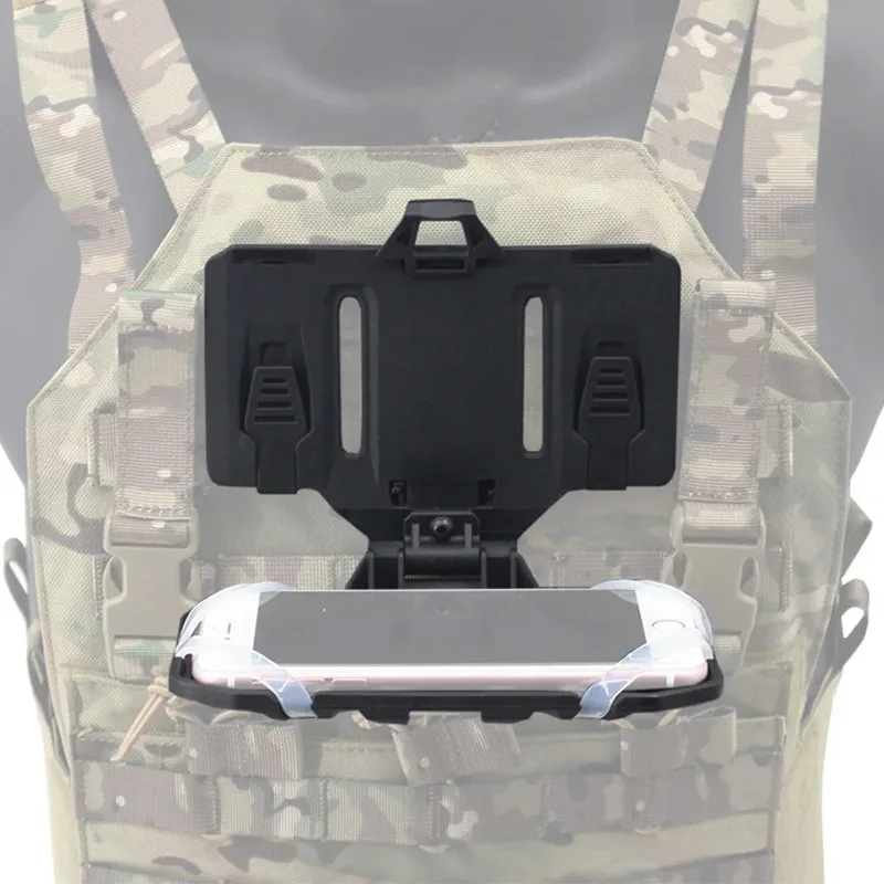 Outdoor Tactical Vest Phone Holder Folding Navigation Board