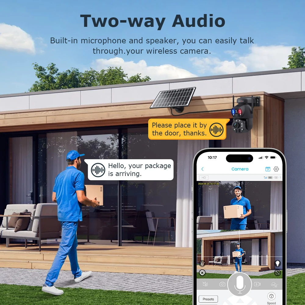 Alibaba.com: SECTEC 3K 36X zoom 4G solar PTZ camera with 6MP human ...