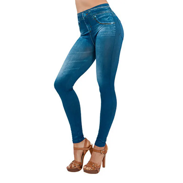 Women Slimming Push up High Waist Jeans Leggings (50110) - China Leggings  and Legging price