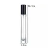 Round bottle with black lid