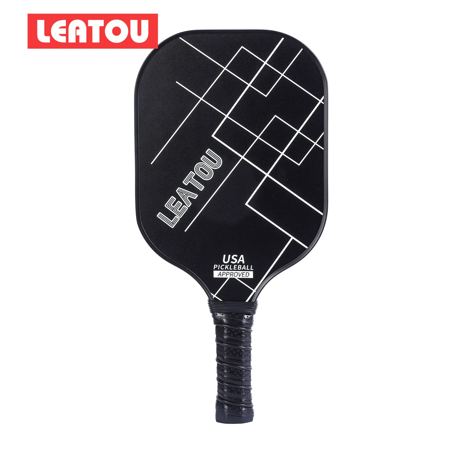 LEATOUピクルボールパドル 軽量カーボンファイバー製・ホニカムコア