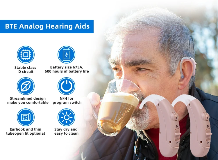 Hear Aids Supplier Behind The Ear Machine Analog Hearing Aids Bte Deaf