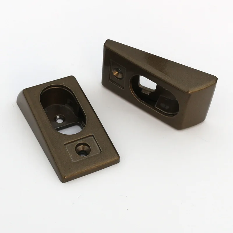 Aluminum Alloy Wardrobe Hanging Rail Tube End Support Wardrobe Closet Rod Holder Bracket Flange