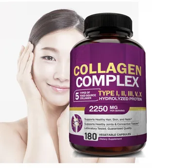 Collagen Vitamin C Pills Marine Collagen Peptide Capsule Vitamin E Private Label Brightening Collagen Capsule