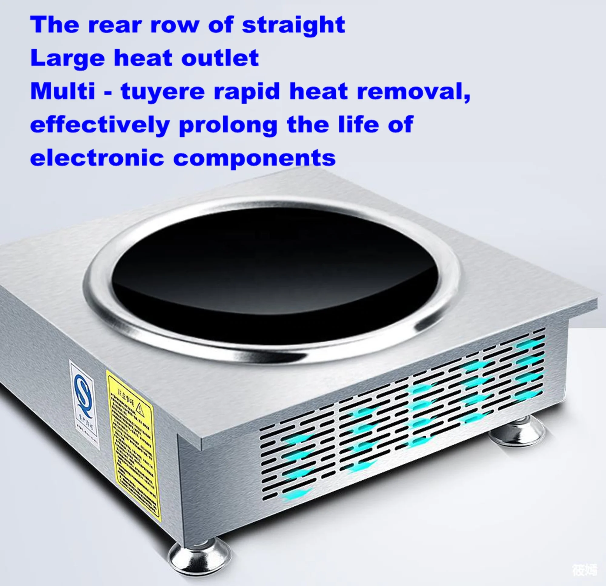 Portable Electric Concave Cooktop Induction Cooker Commercial 3500W Stainless Steel Waterproof OEM Hotpot Table Free Spare Parts