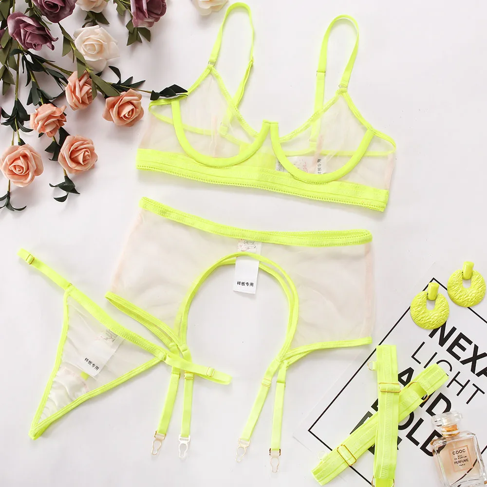 Reggiseno di pizzo Set Biancheria Intima Trasparente Delle Donne di Estate Più Nuovo Ultra