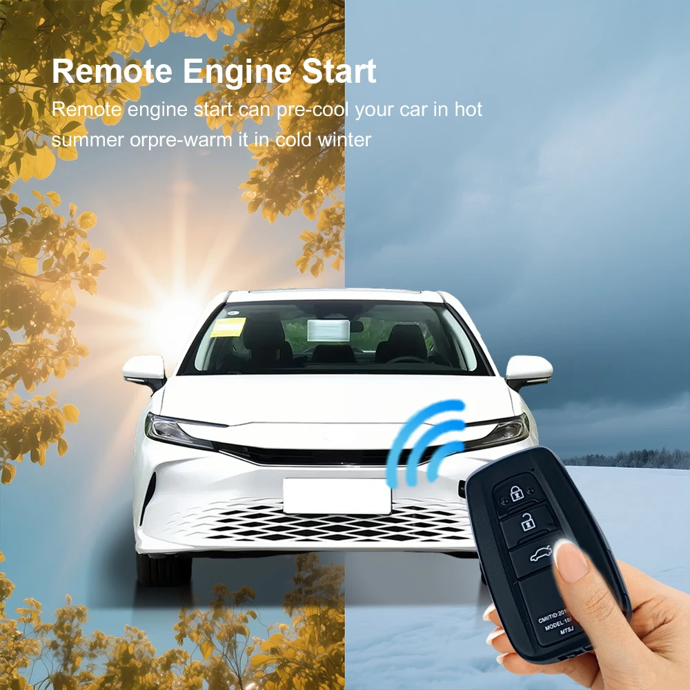 Plug and Play Kit Keyless Entry System Canbus Remote Start Security Car Alarm Anti Theft for Toyota Camry Mark X