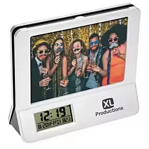 Professional Design 3 in 1 Multi Function 7 Inch Photo Frame 12 Digital Calculator Digital LCD Table Calendar Clock