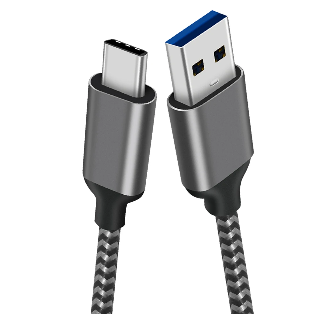 
 High end металлический корпус USB 3,2 Gen 1 type A(usb 3.0A) to USB Type C USB кабель с нейлоновой оплеткой кабель для быстрой зарядки  