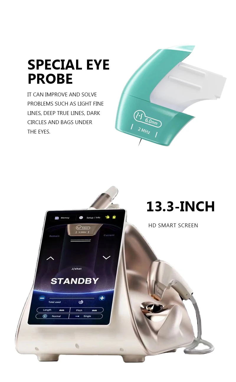 Gold TT Hifu 3 In 1 Hifu 360 Rotation 9D 12D Face Tightening Wrinkle Removal Machine Professional Hifu
