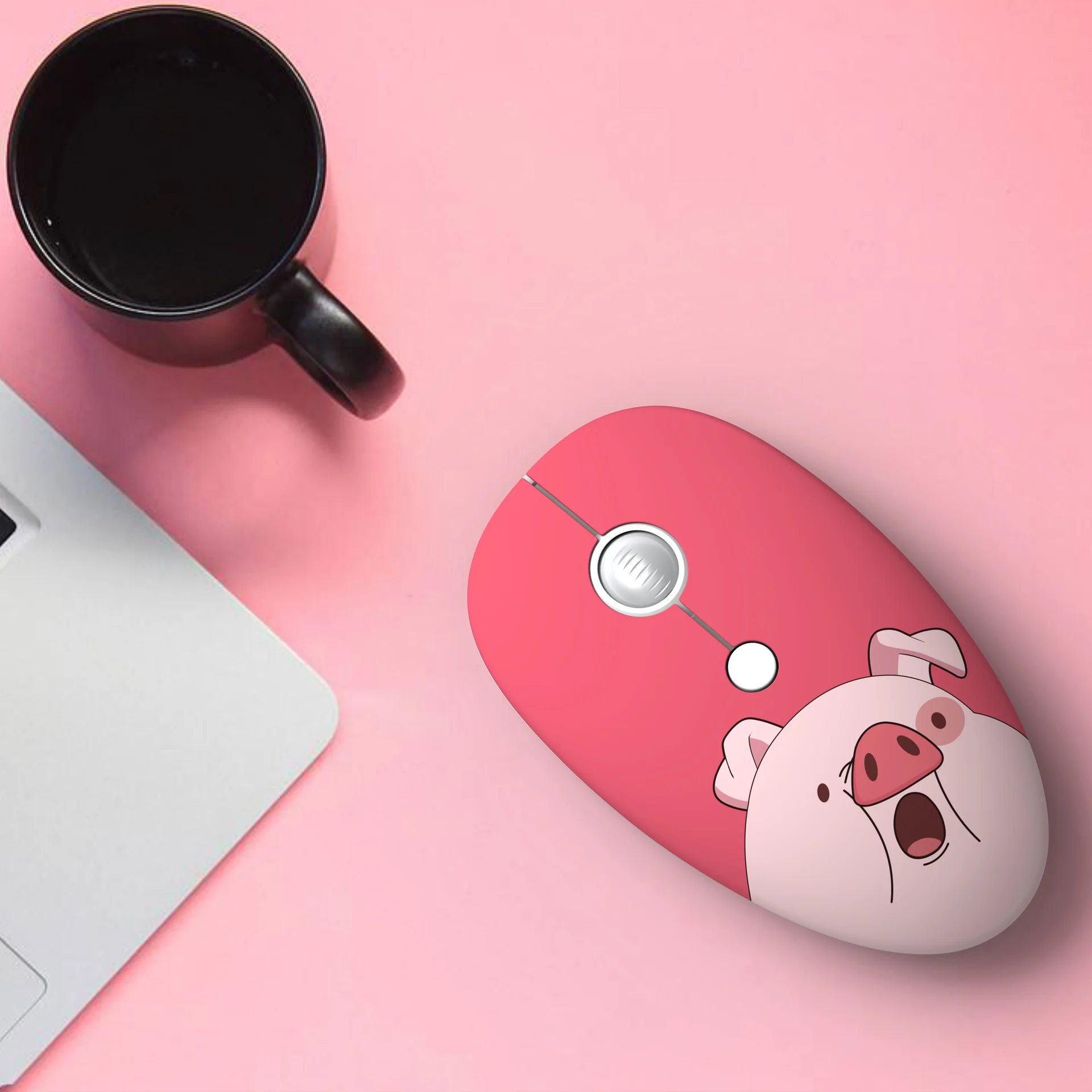 Custom Logo DIY New cartoon wireless mouse computer accessories 2.4G cute mouse
