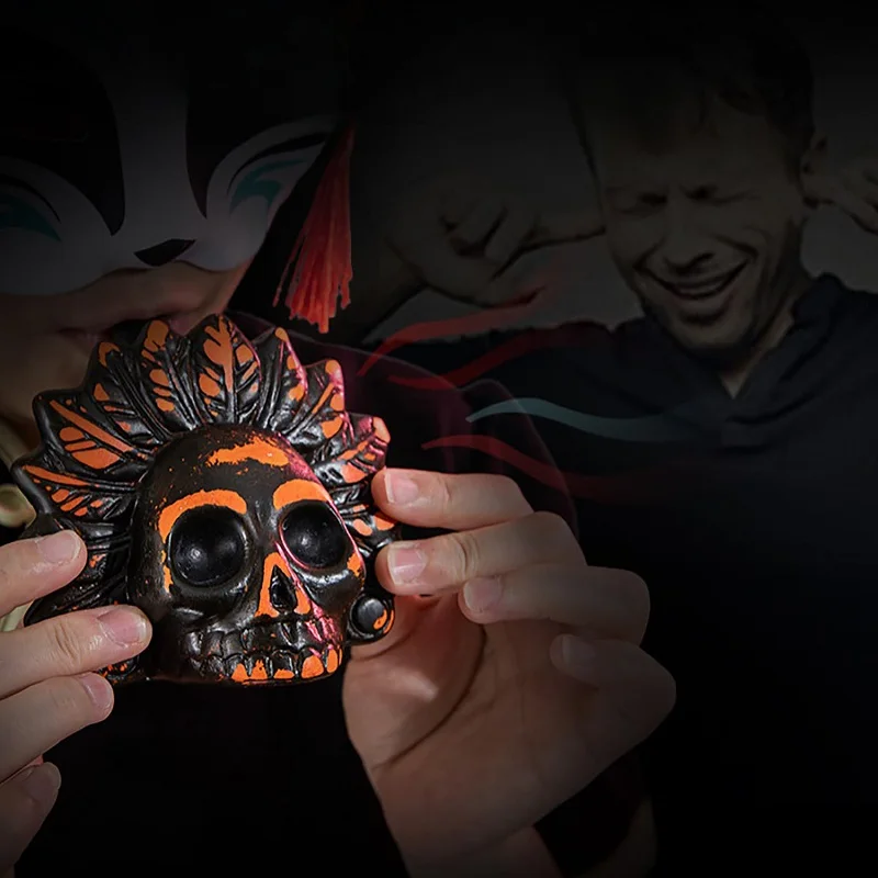 Ceramic Screaming Whistles Creepy Aztec Death Whistle for Halloween Loudest Authentic Human Sounding Screams Halloween Gift