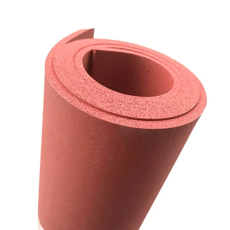 Factory Price Soft Red Texture Surface Sponge Silicone Foam Rubber Sheet for Hot Stamping