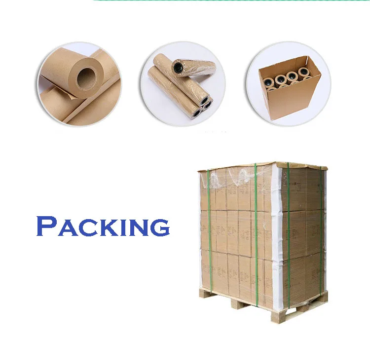 40g Eco Friendly Small Kraft Paper Brown Wrapping Paper Roll For ...