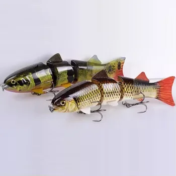 Lure Multi-segment Swimbait Submersible Soft-tail Stainless Steel 215mm 155g Bionic Fishing Lure Hooks Accepting – Soft Lure – view 5