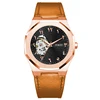 Rose Gold+Leather strap-7