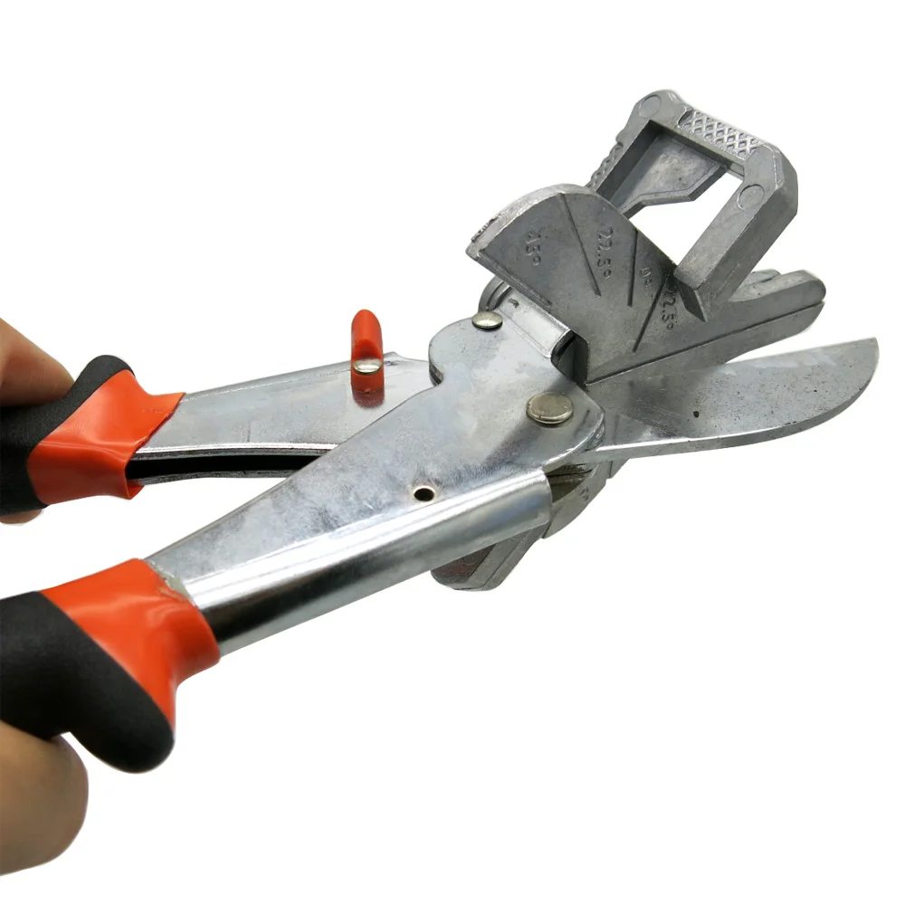 45 Degree Adjustable Angle Scissors Trim Shears Hand Tools for Cutting Soft Wood Plastic PVC Multi Angle Miter Shear Cutter