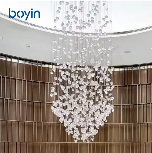 Custom Nordic Pendant Light Luxury Chandelier Distinctive Creative Project Light for Hotel Lobby Villa Stairs BY-3006