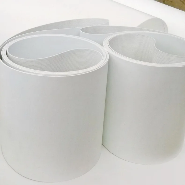 Long Service life Spike pattern custom Blue Smooth Pu Food Conveyor Belt 1.5MM pu Dry belt food grade pu conveyor belt