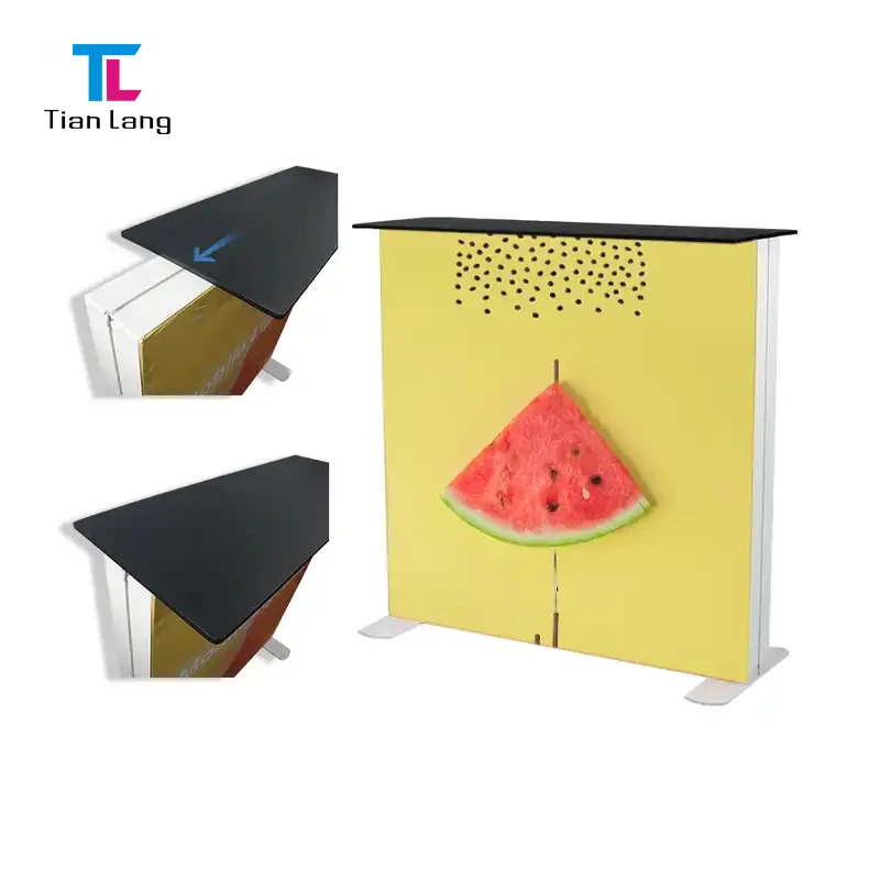 TianLang Led Light Box Table 5s Assembly Promotion Table Stand Seg Light Box Exhibition Portable Seg Led Light Box Counter