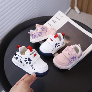 New Spring and Autumn Children's Baby Breathable Cartoon Panda Toddler Walking Shoes Infant Outdoor Sport Sneaker