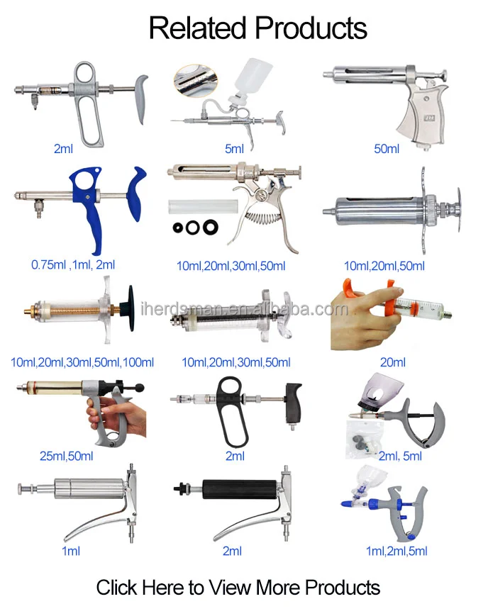 50ml Automatic Injection Syringe Pig Cattle Poultry Injection Gun