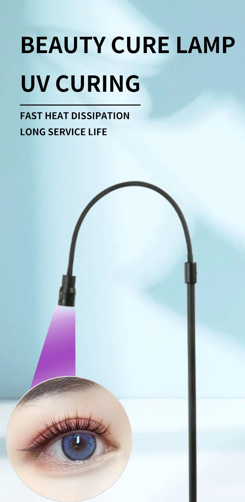 Professional Uv Lash Glue Curing Machine Uv Glue Led Curing Light For