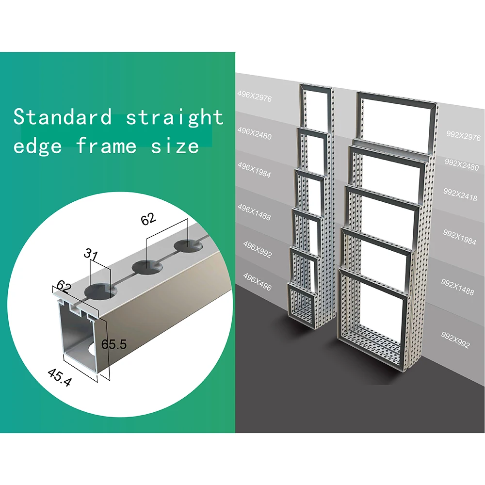 TIANLANG, perfil de aluminio de sistema rápido de 60 mm, modular y personalizable, portátil, para stands en ferias comerciales y exposiciones